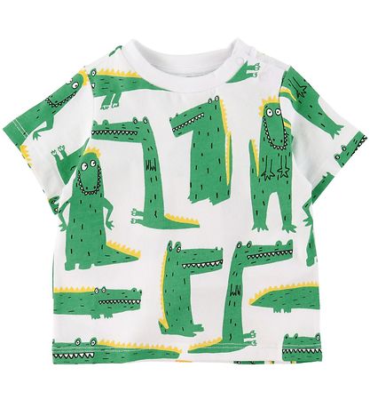 Stella McCartney Kids T-Shirt - Weiß m. Krokodile