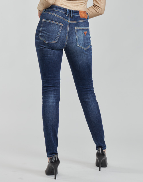 Guess - 1982 EXPOSED BUTTON - Bleu fonce