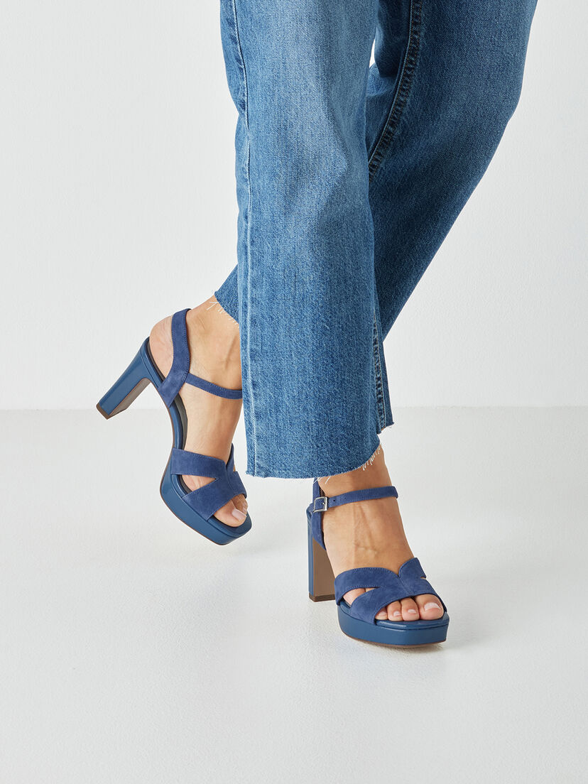 Leren Sandaaltje - blauw