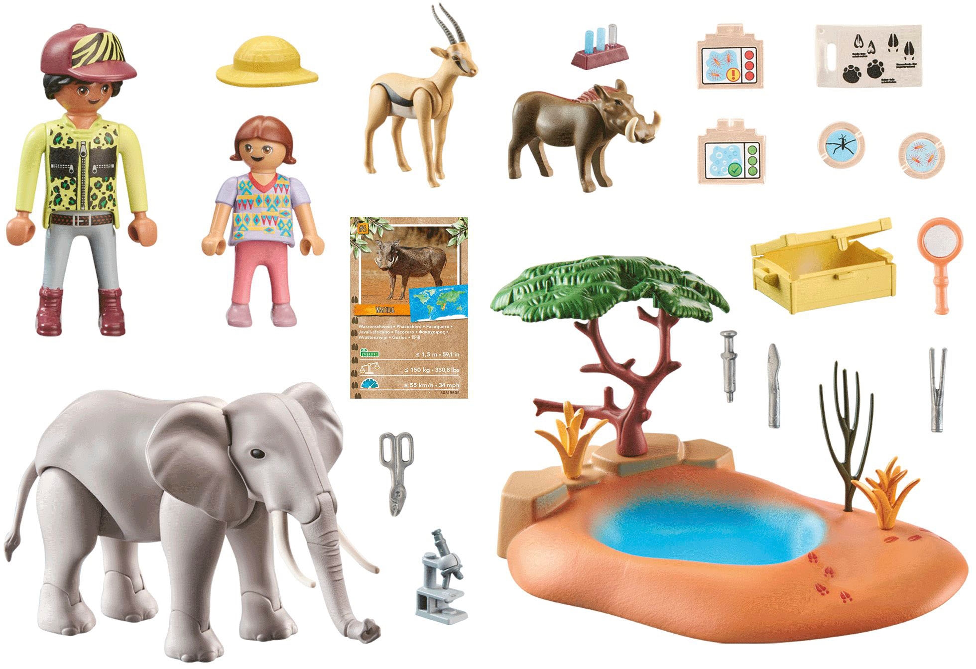 Playmobil® Konstruktions-Spielset »Spritztour zum Wasserloch (71294), Wiltopia« teilweise aus recyceltem Material; Made in Europe