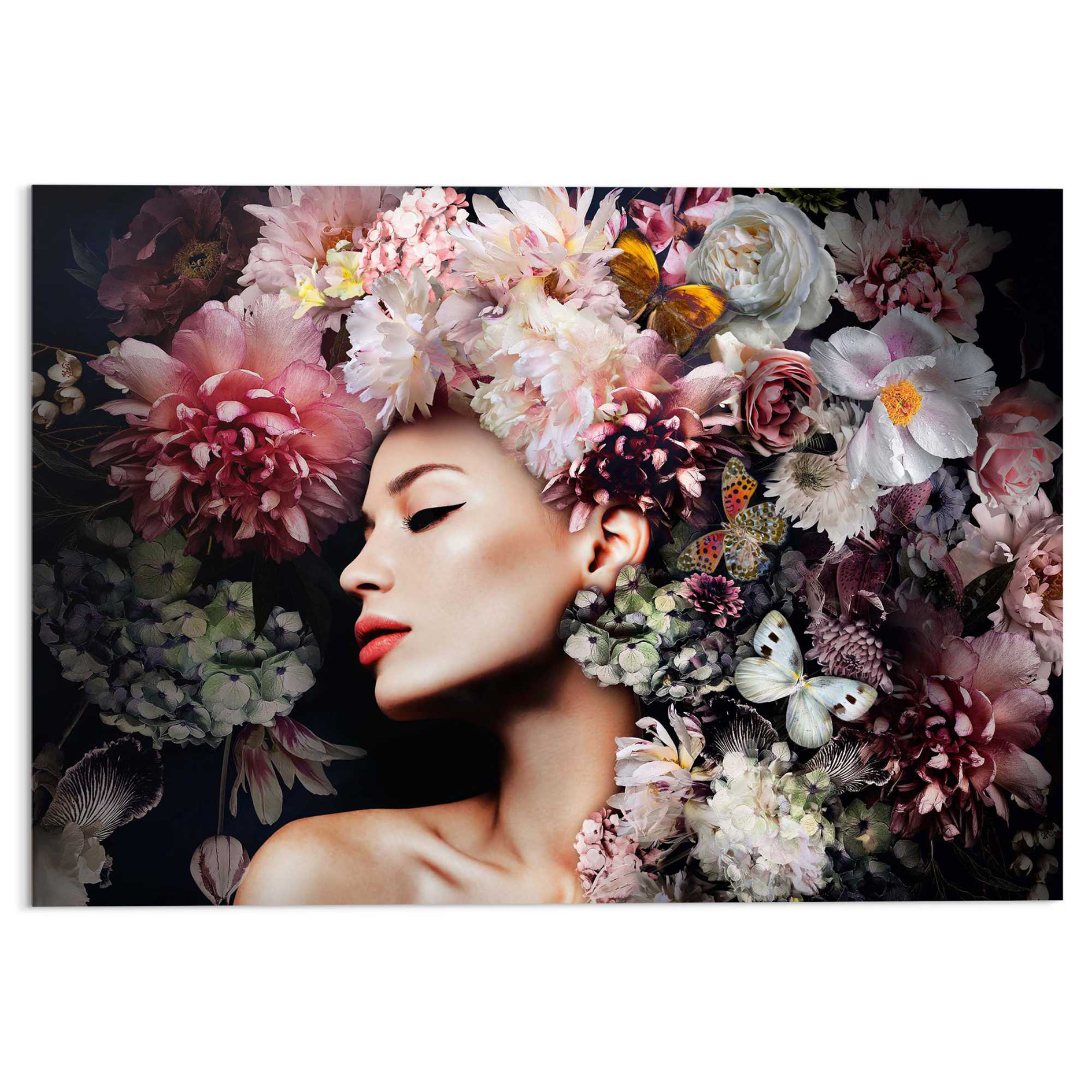 Deco Glass LUXURY FLOWERS - 70x100 cm