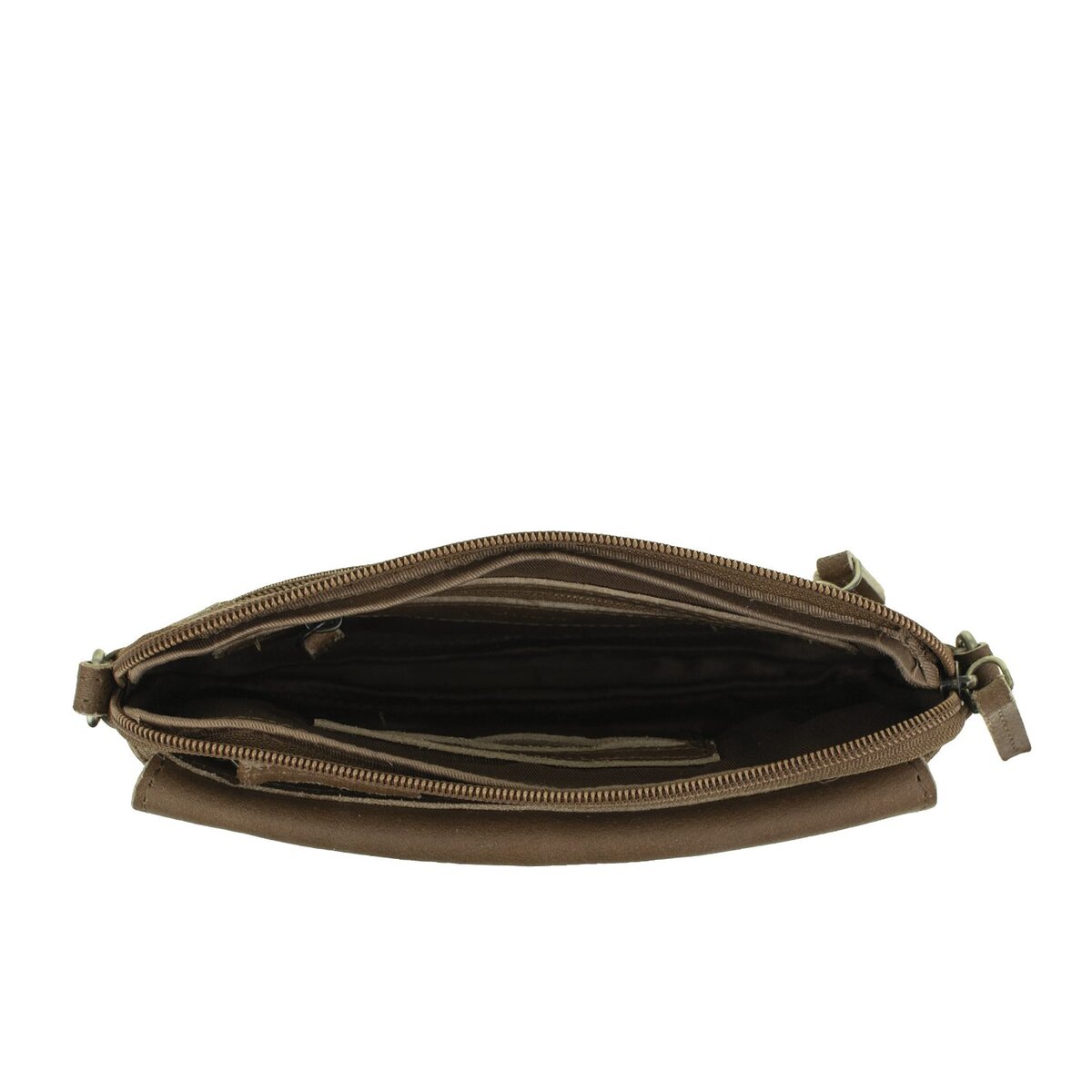 DSTRCT Riverside Crossbody Clutch Flap Cognac