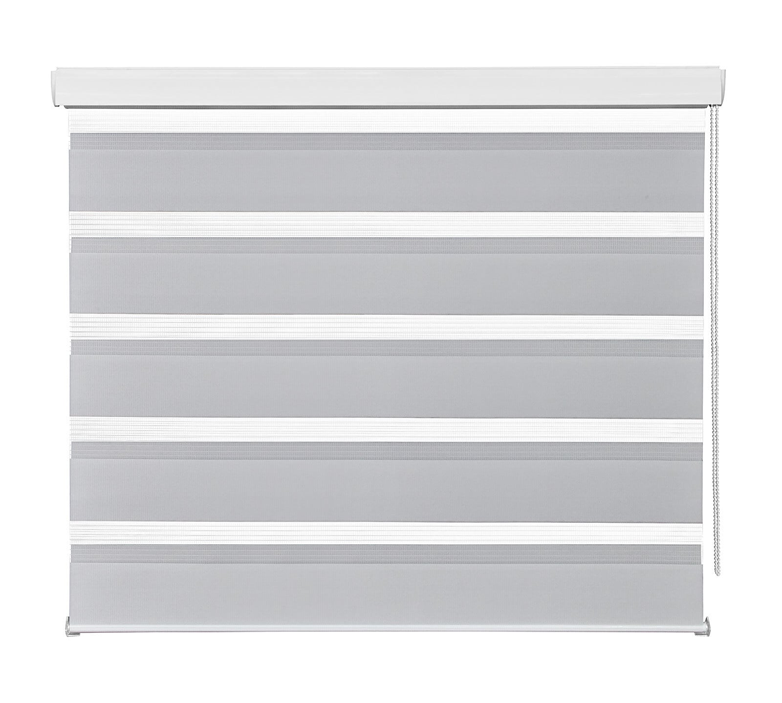 Doppelrollo Silber 90 x 220 cm