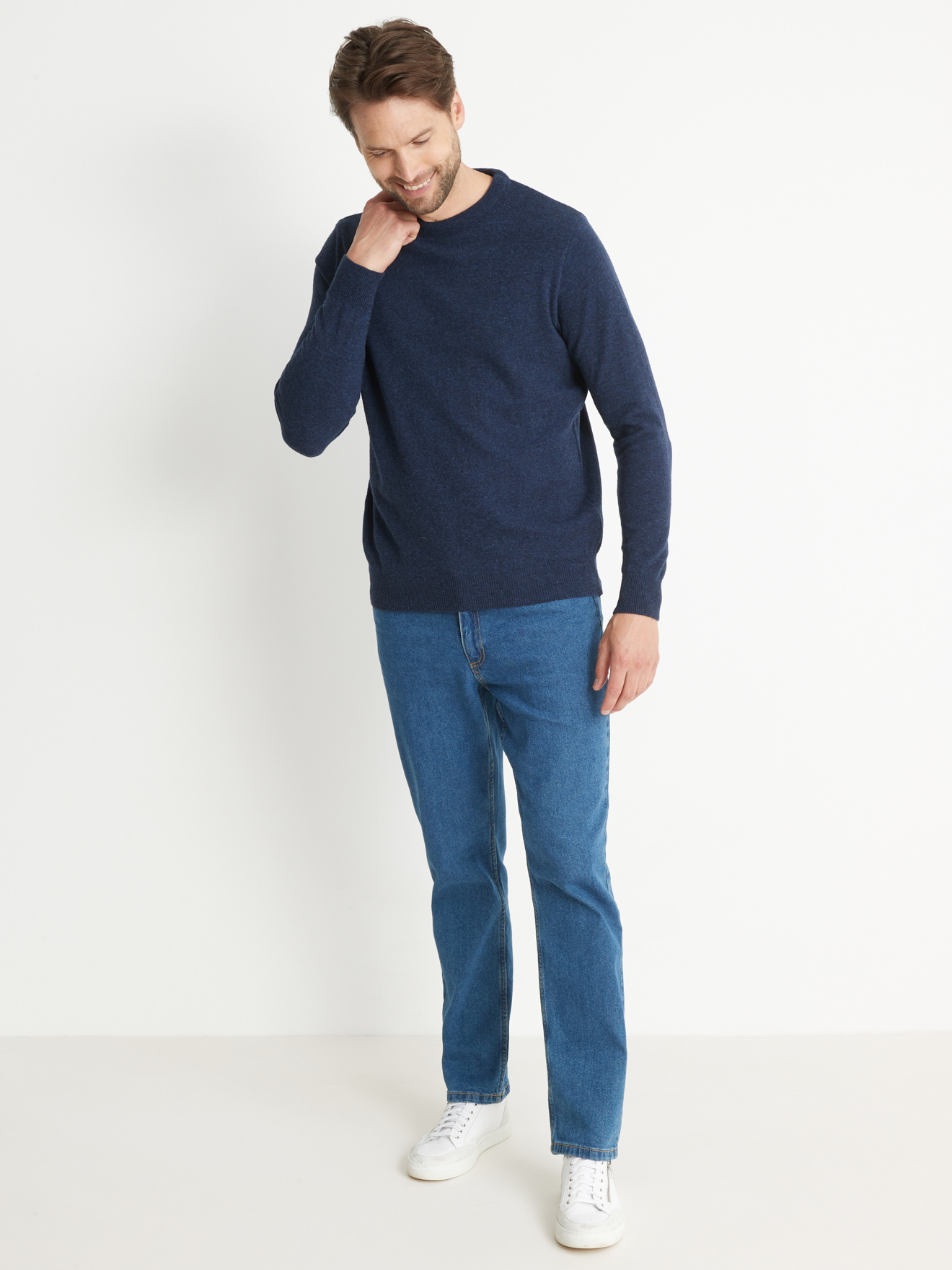Pull encolure ronde 100% acrylique