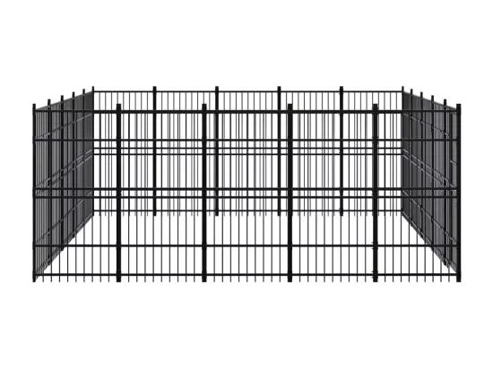 Chenil cage enclos pac noire 480 x 480 x 200 cm 02_0041819
