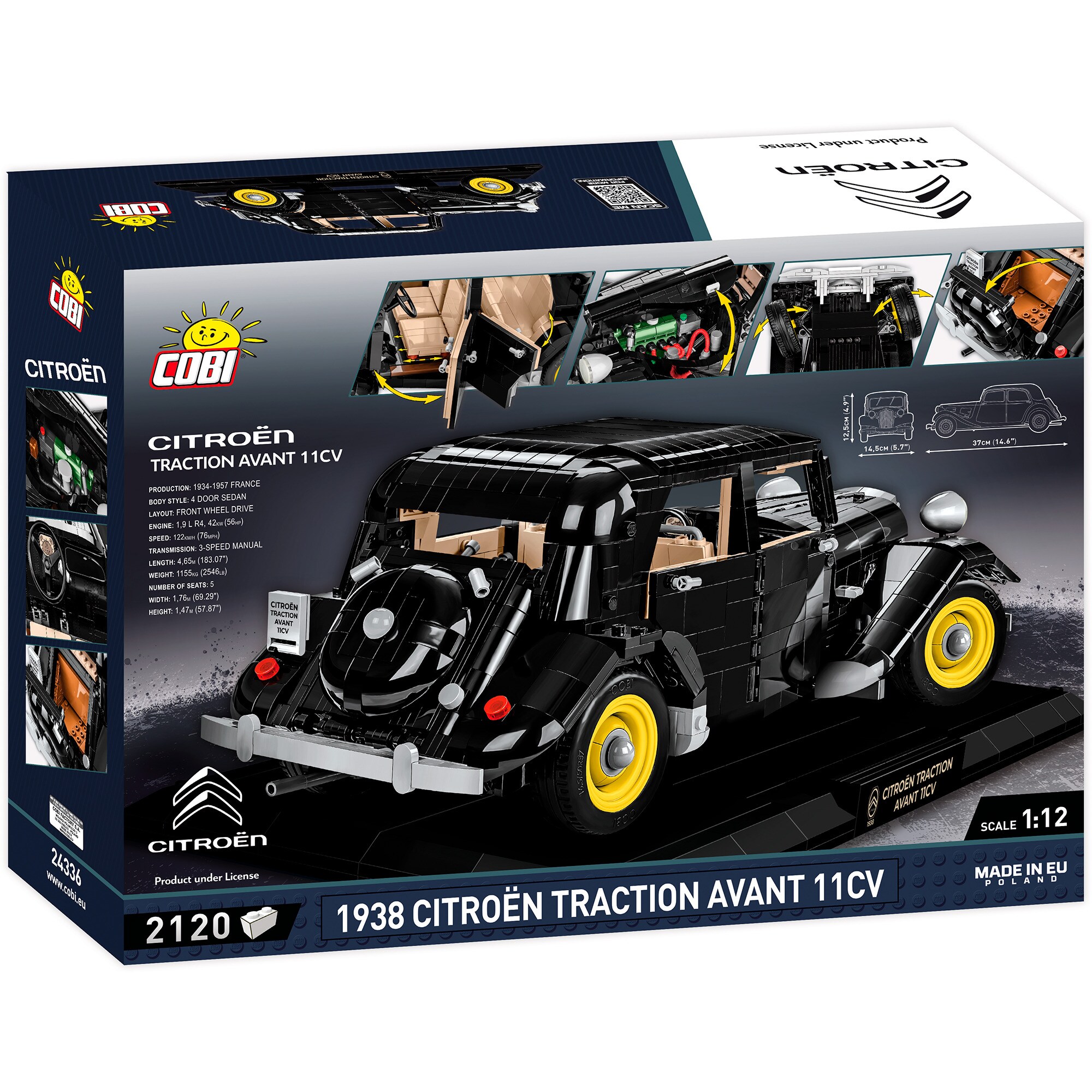 COBI Konstruktionsspielzeug Citroen Traction Avant 11CV 1938 - Executive Edition
