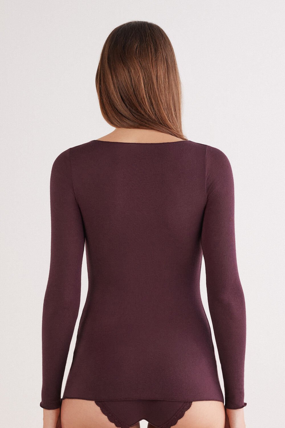 Blusa ultraleve de cashmere com decote canoa