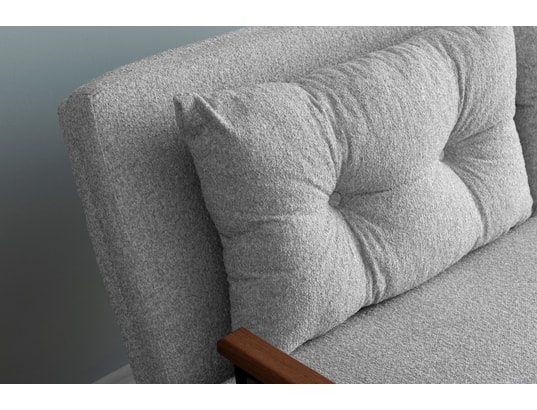 CONCEPT1 - Canapé lit Sando 2 places gris clair 175 x 133 x h78