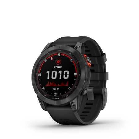 FENIX 7 SOLAR Multisportuhr 47mm  schiefergrau mit schwarzem armband