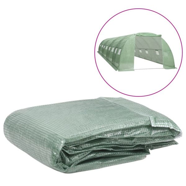Cobertura de Substituição para Estufas 32 M² 400x800x200 cm Verde - 316446