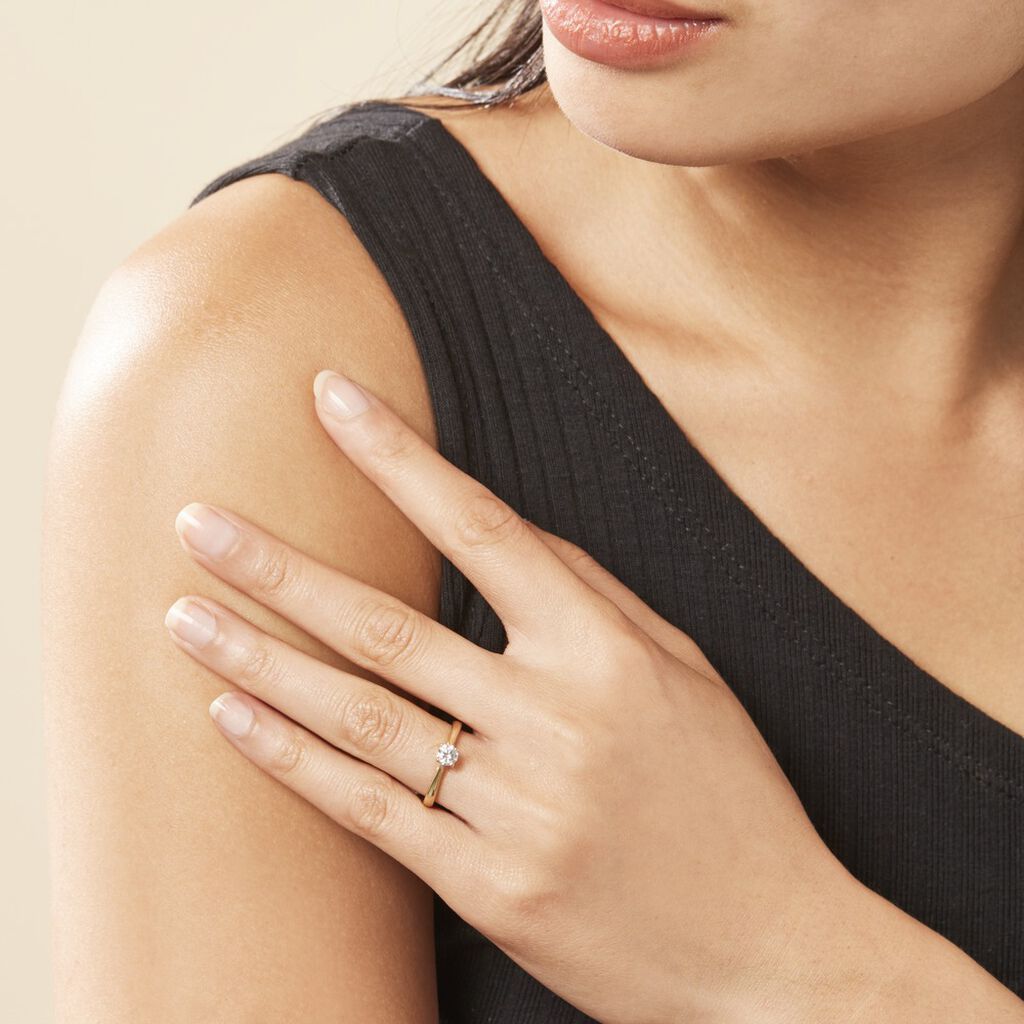 Bague Solitaire Aphrodite Or Jaune Diamant