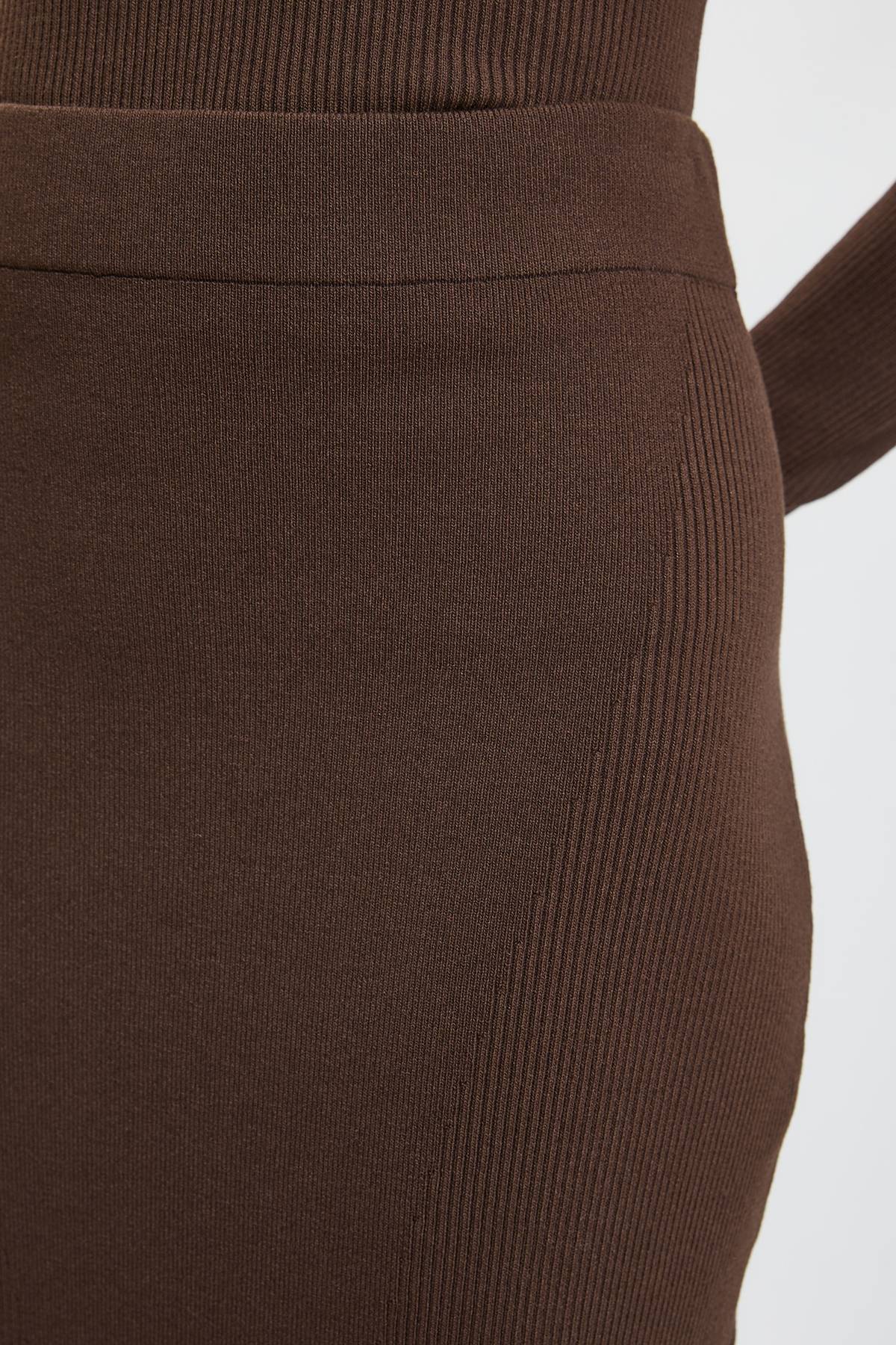 KarenMillen Jupe Midi Côtelée En Maille