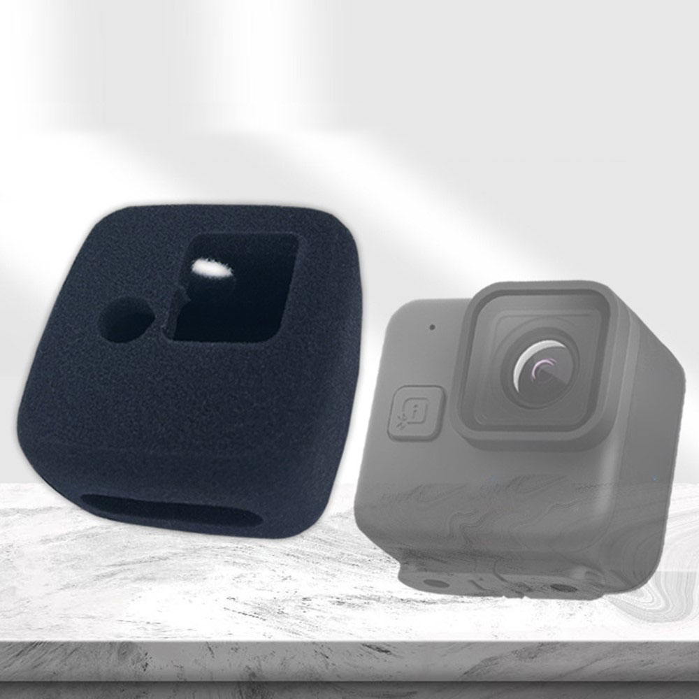 Windschutz Gehäuse für GoPro Hero 11 Black Mini aus Schaumstoff - Schwarz