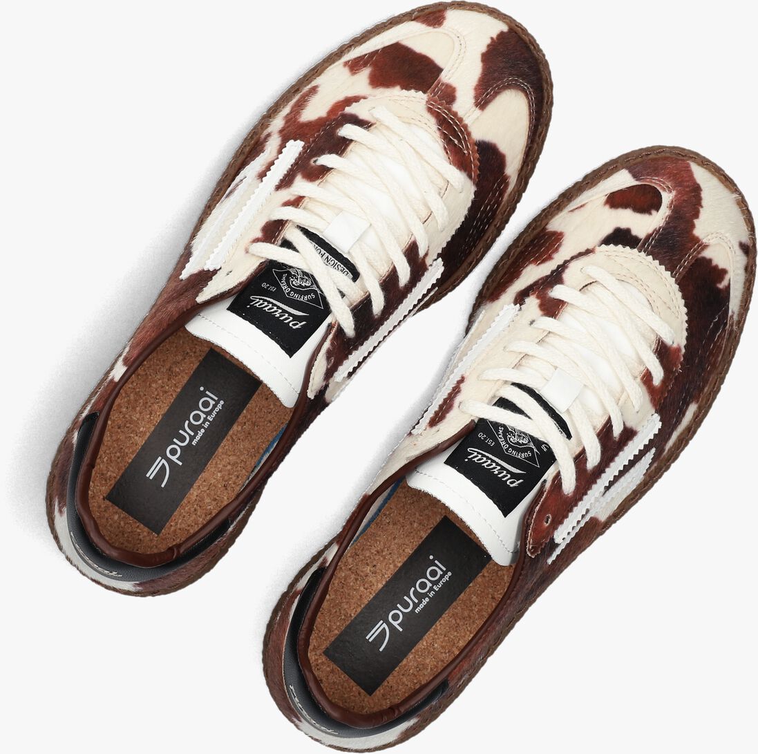 bruine puraai lage sneakers 6.01 xs