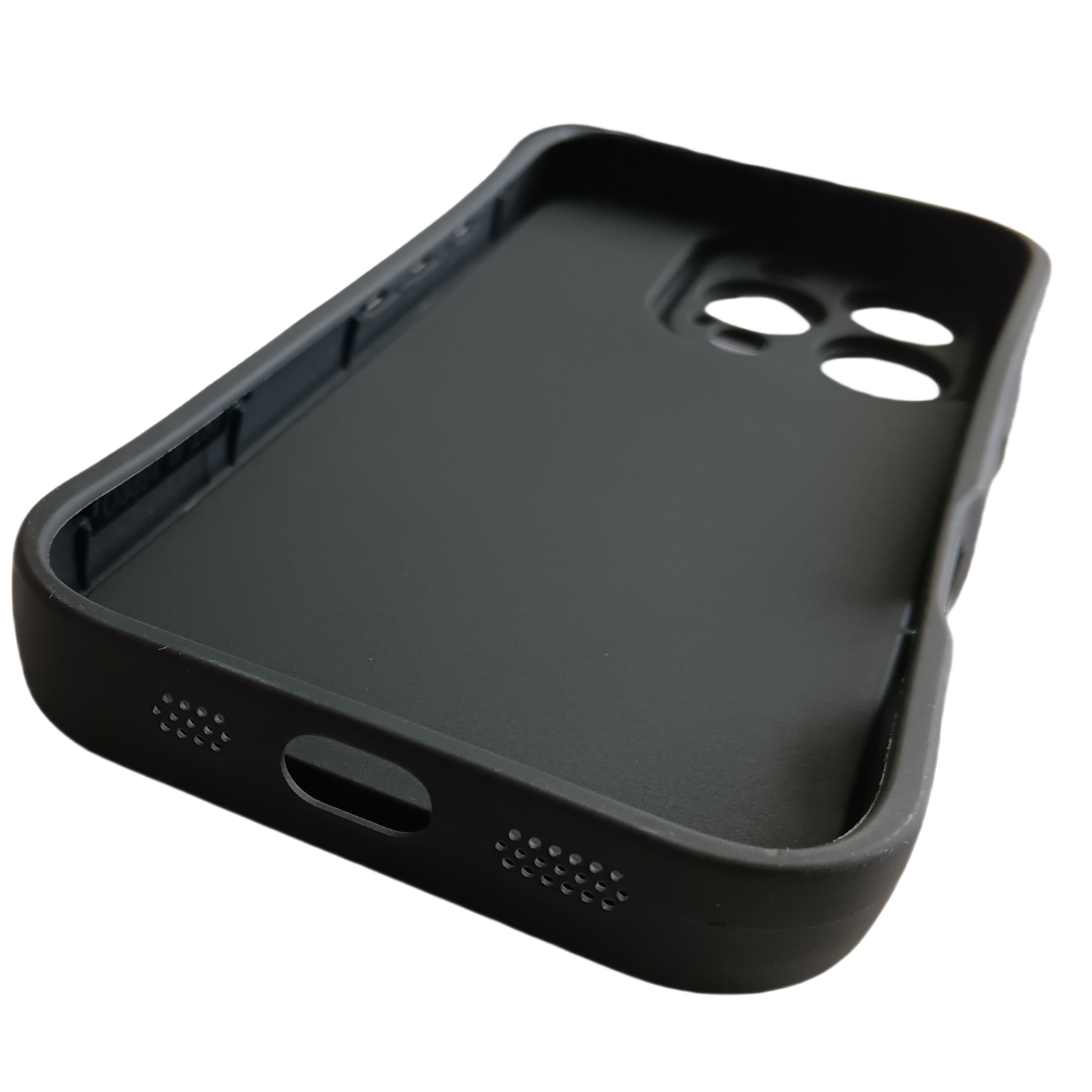 iPhone 16 Pro 3D Gummi Case Hülle Retro Kassette - Schwarz