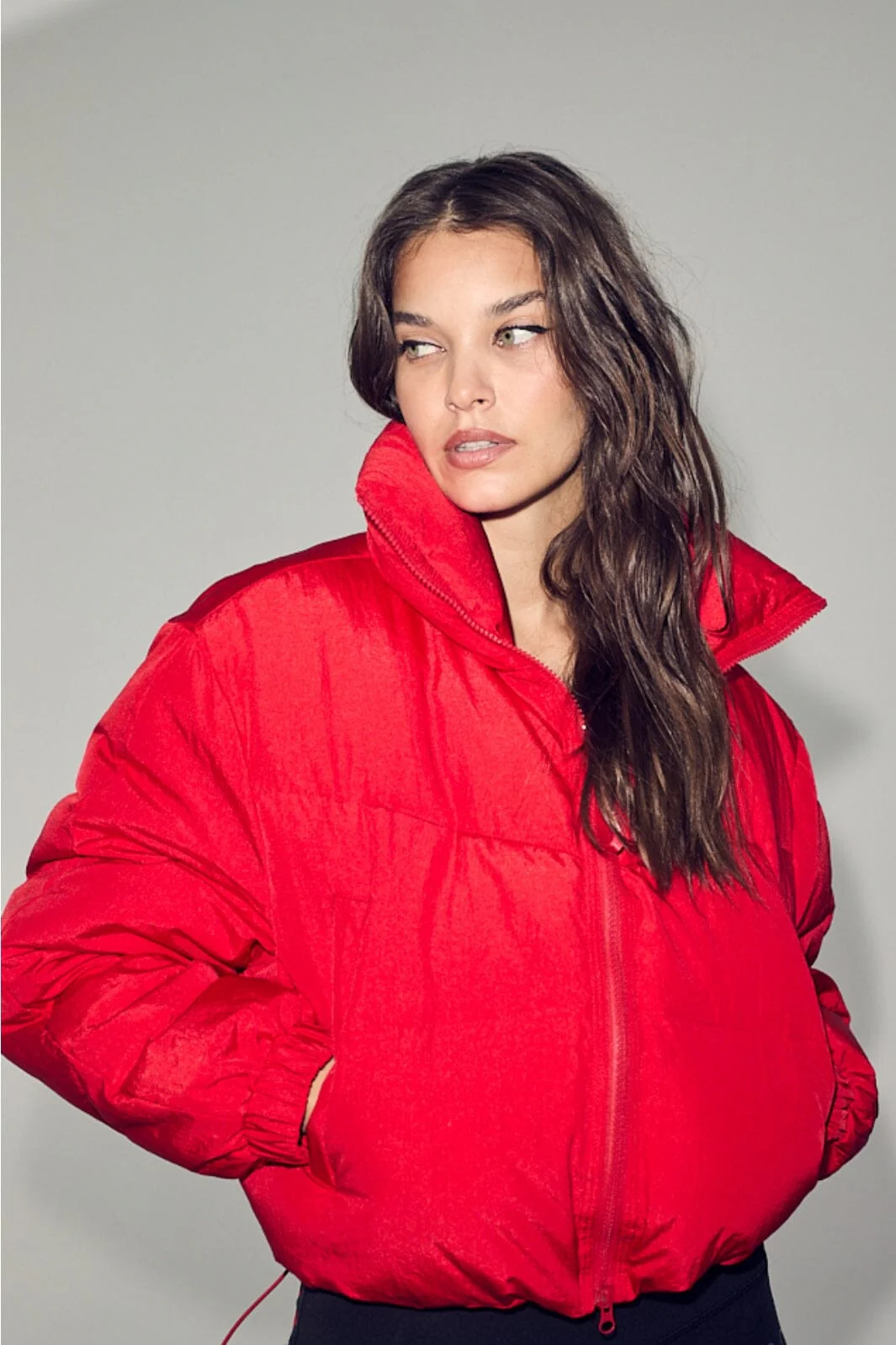 Co´Couture Frostycc Crop Puffer Jacket 30199 66 flame