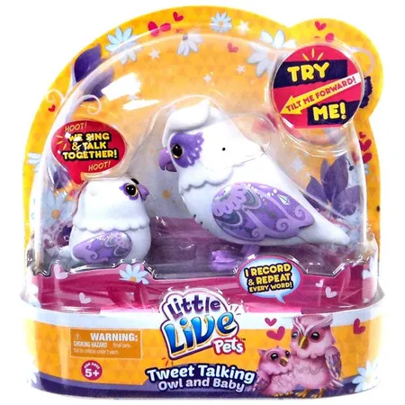 Boti Little Live Pets Interaktive Mama & Baby Eule, sortiert