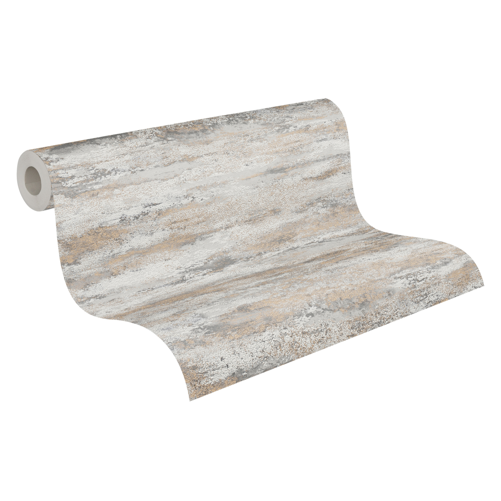 A.S. Creation Vliestapete ATTRACTIVE 2 - creme-grau - Putzoptik - 10 Meter