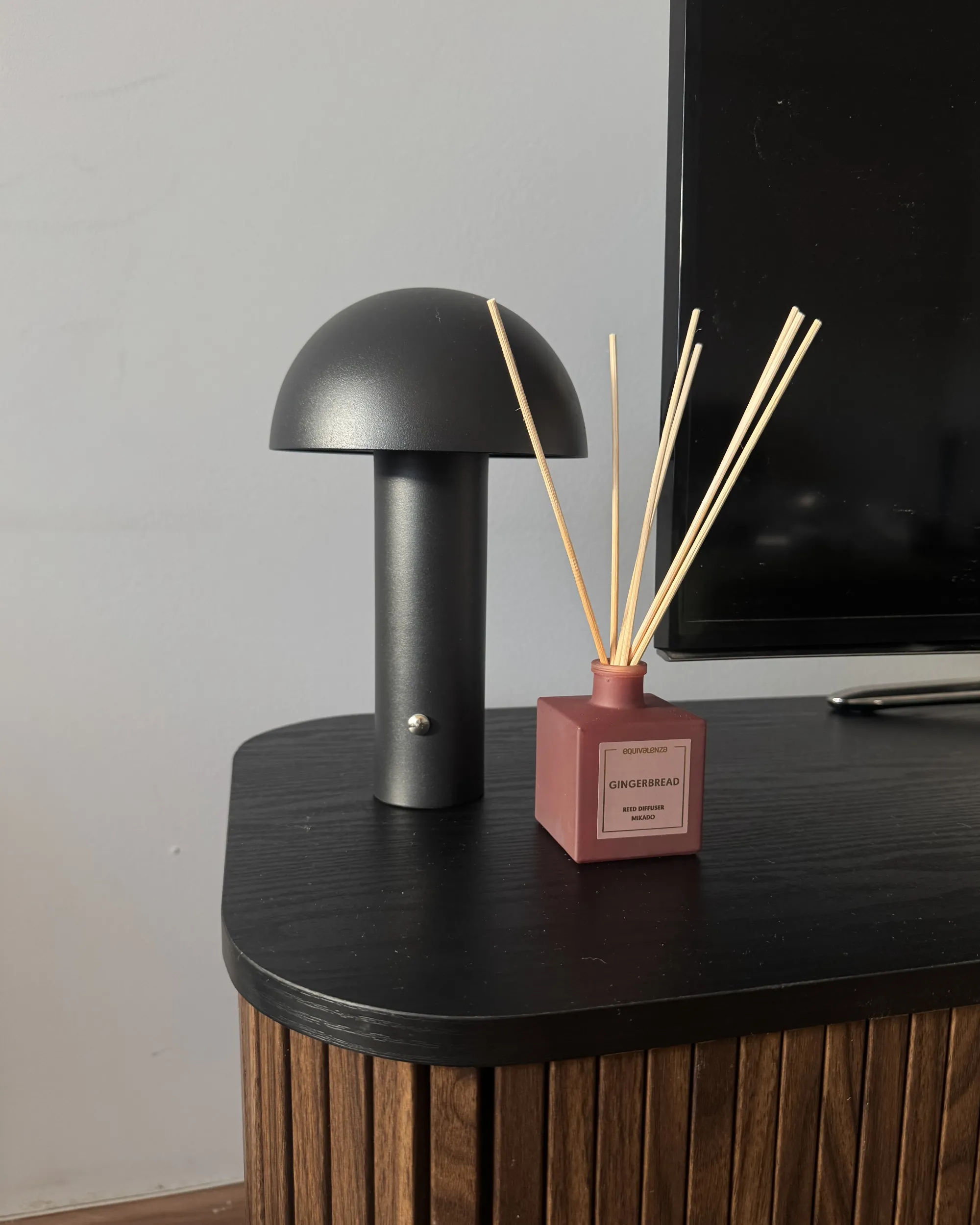 LED draadloze tafellamp BOJO met dimmer Metaal Zwart
