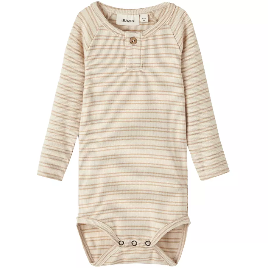 Lil'Atelier Langarmbody Nbmgago Fog