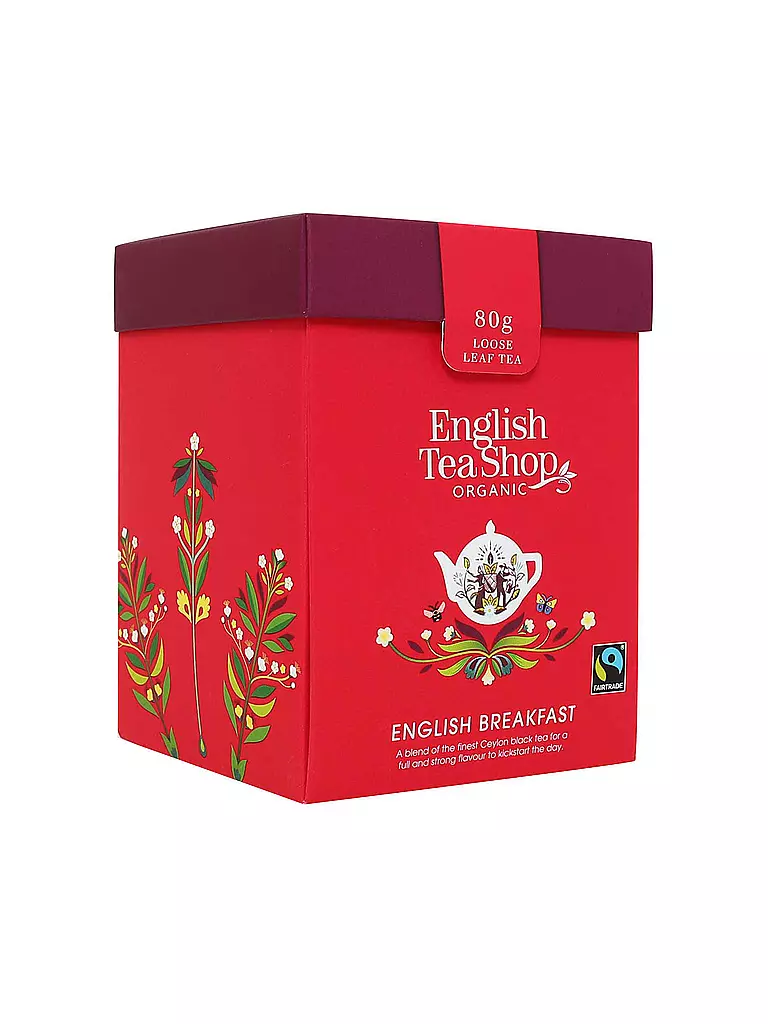 ENGLISH TEA SHOP English Breakfast, BIO Fairtrade, Loser Tee, 80g Box bunt