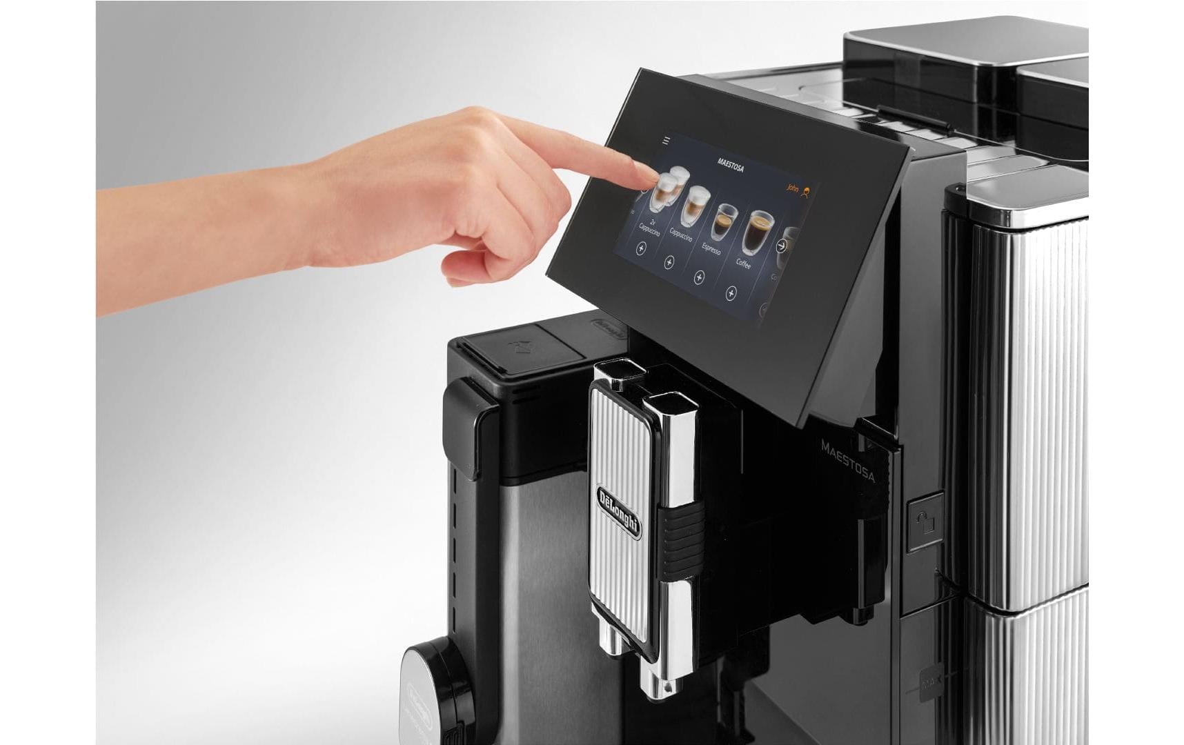 Kaffeevollautomat Maestosa EPAM 960.75.GLM Schwarz<br>Kaffeevollautomat mit majestätischem Funktionsumfang und Erscheinungsbild