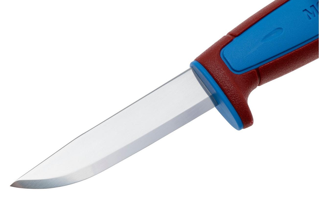 Morakniv Basic 511 Color of the Year 2025, 14501 Carbon Dala Red Siljan Blue, vaststaand mes