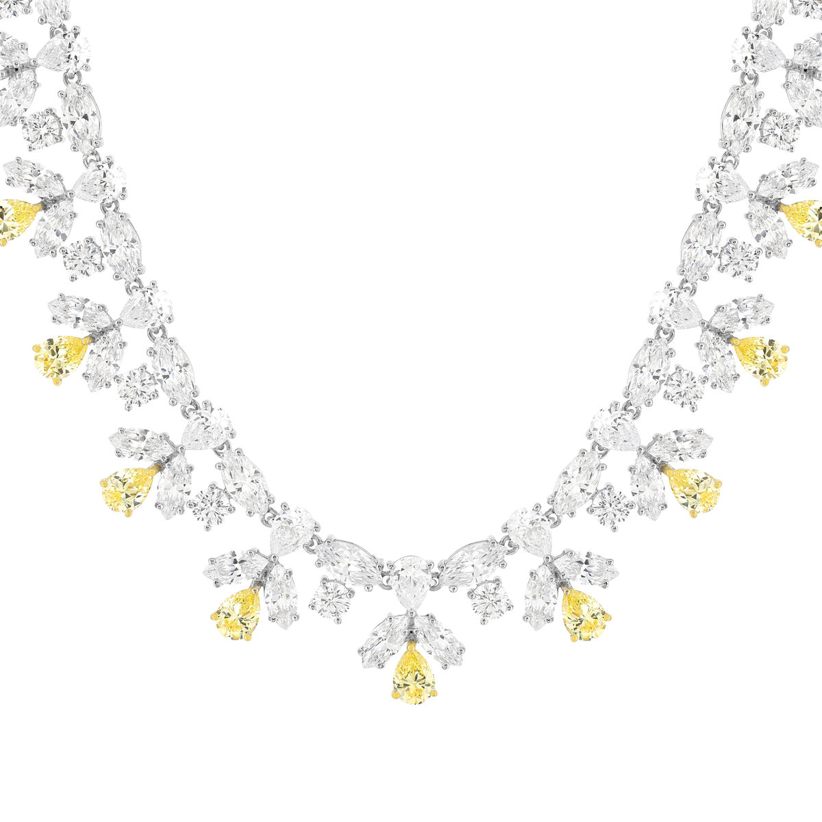Collier argent 925 zirconias 40 cm