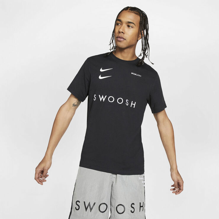 Nike Sportswear Swoosh T Shirt Sort