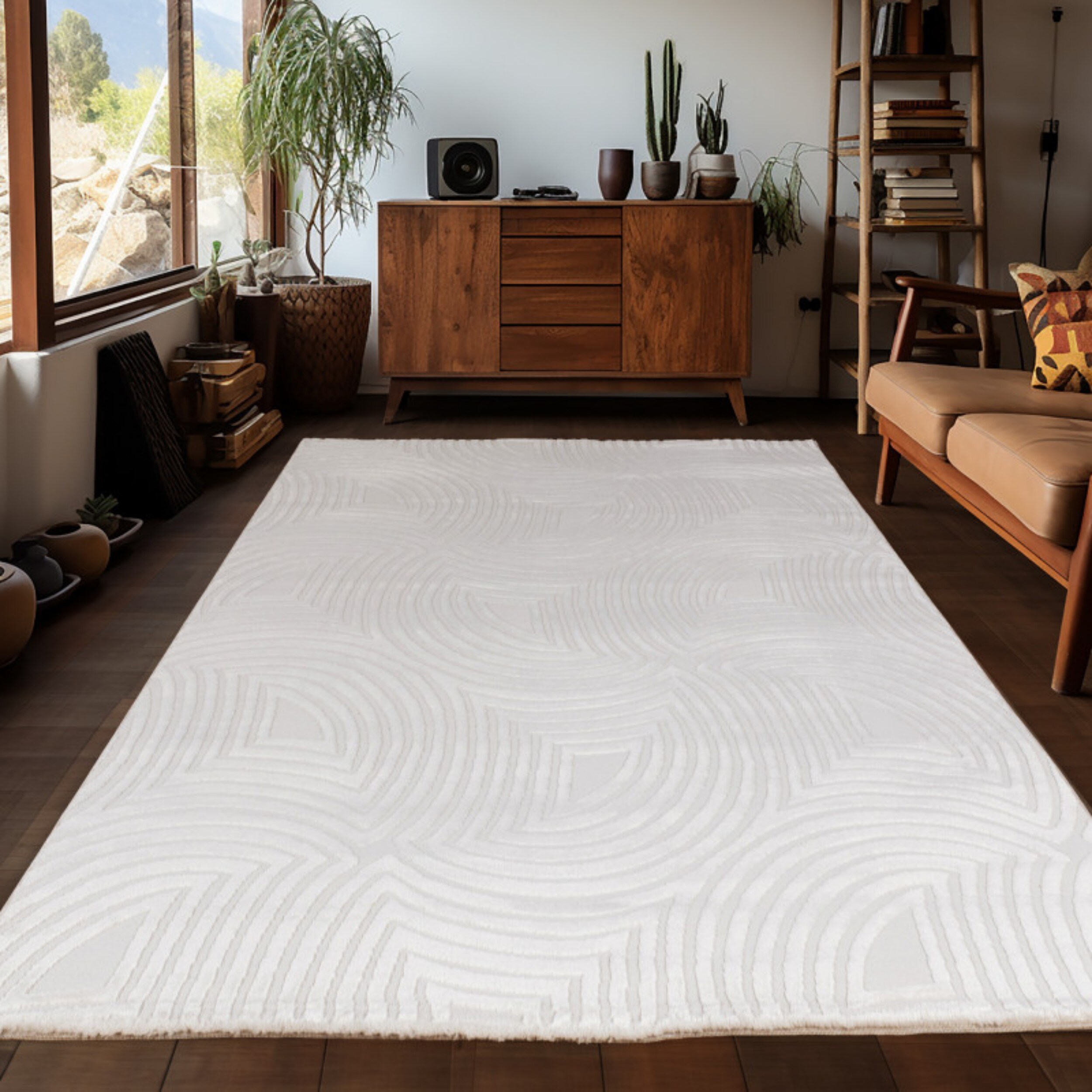 Teppich Wohnzimmer Kurzflor Skandinavische Stil Teppich, Einfarbig