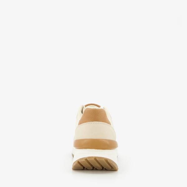 Blue Box dames sneakers beige/bruin