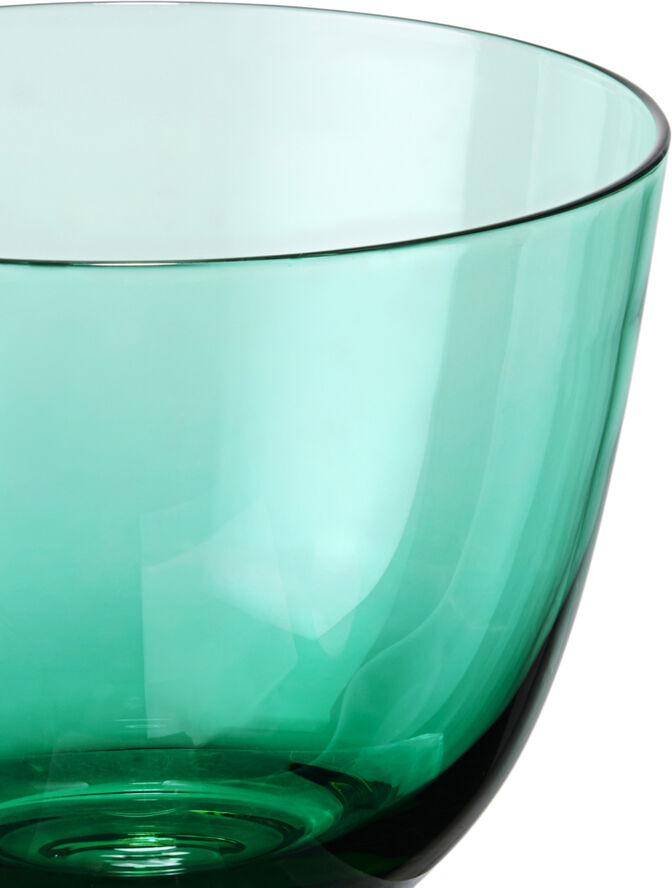 Holmegaard Flow Vandglas 35 cl emerald green Grøn