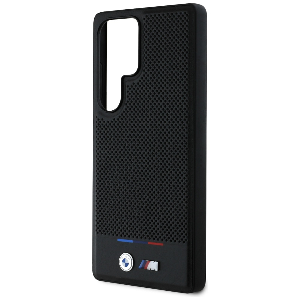 Samsung Galaxy S25 Ultra Hardcase Hülle Tricolor Stripe MagSafe-Modul (BMHMS25L24PUHOTK) - Schwarz