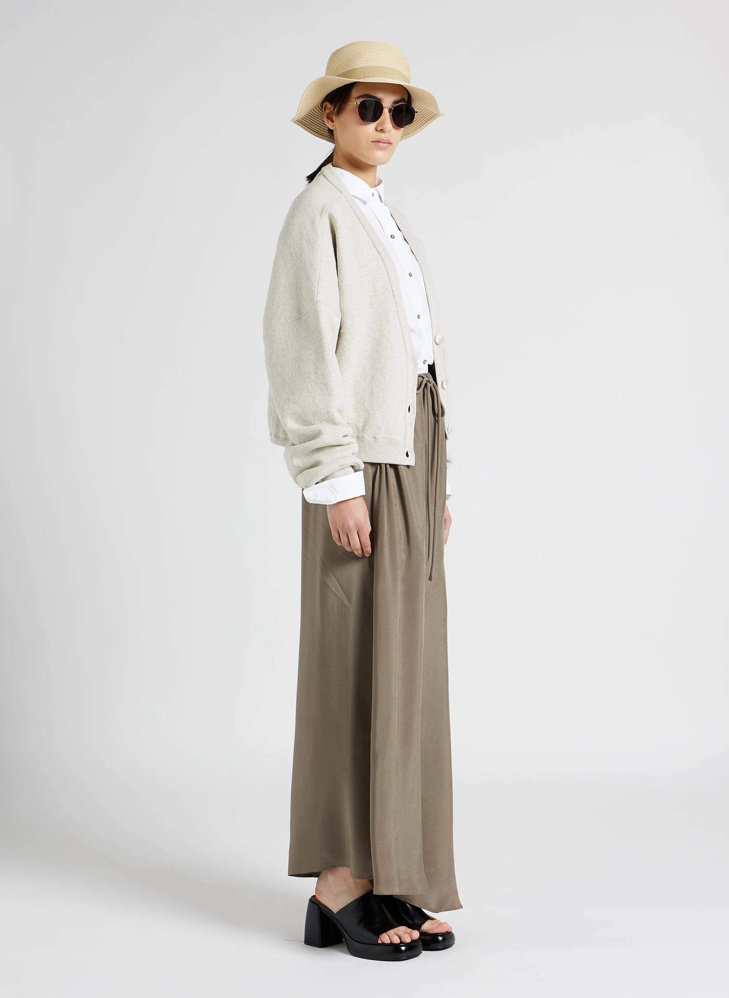 HERMANN - Chemise ample col classique en coton| Blanc
