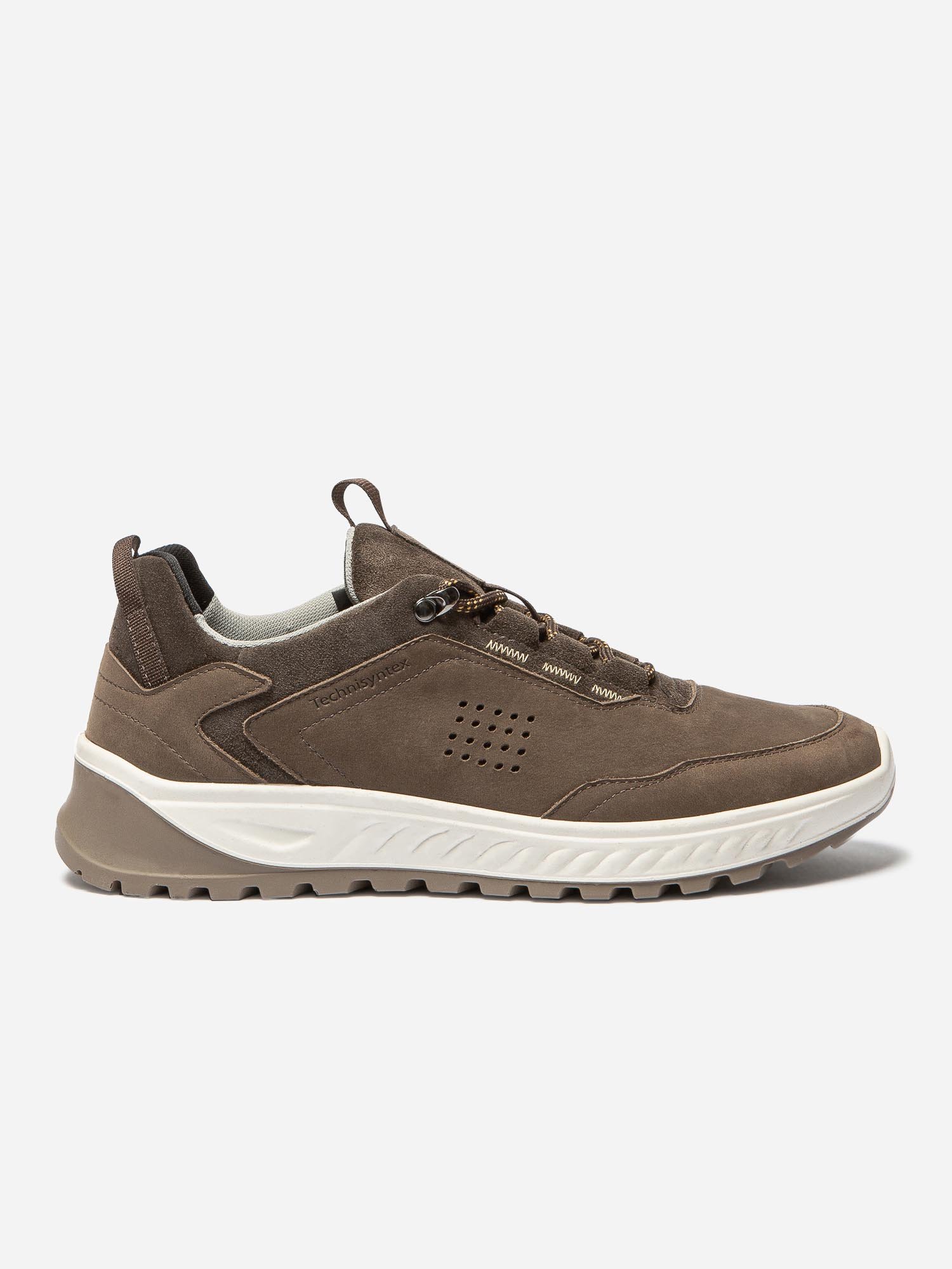 Tennis Homme Imperméable Semelle Crantée Cuir Marron