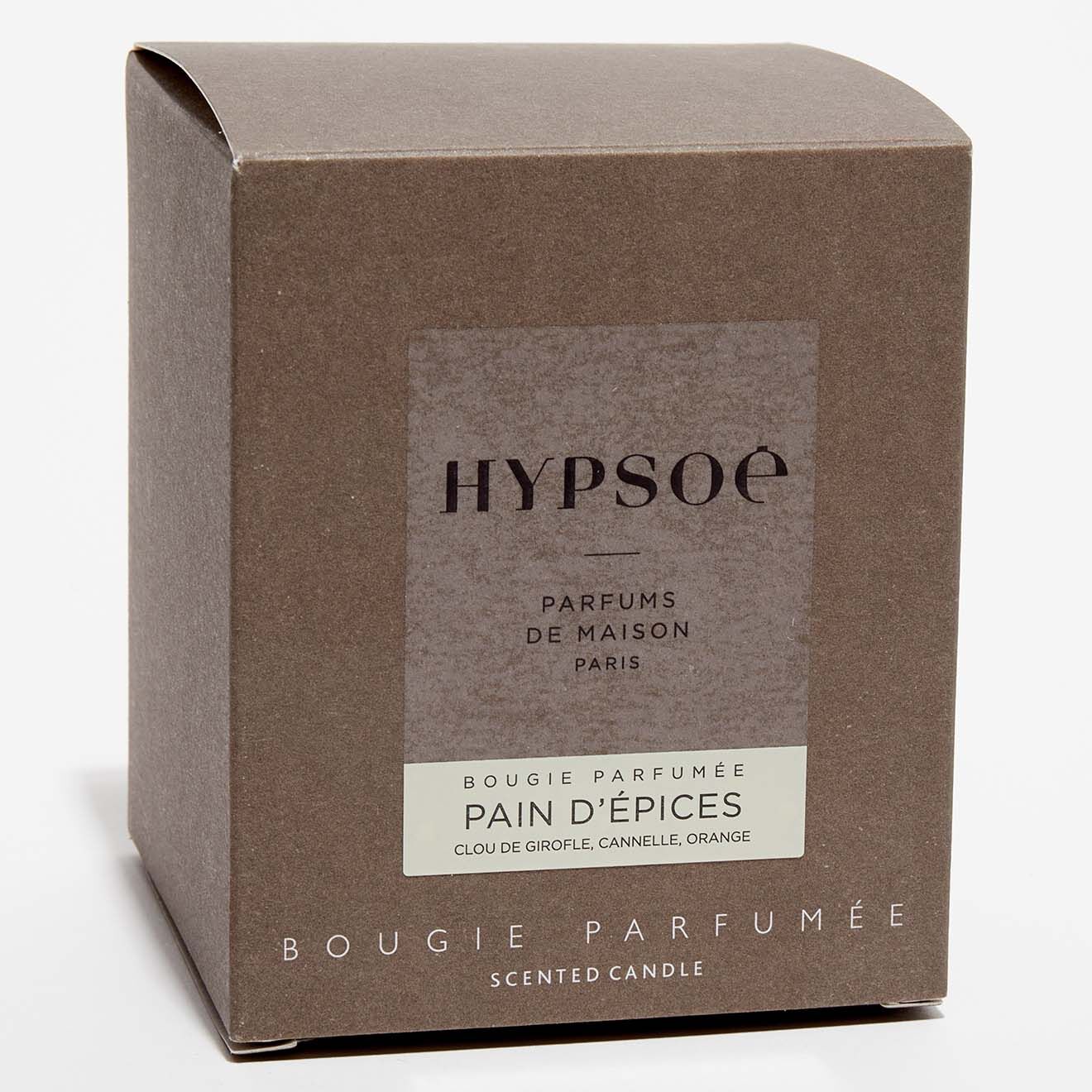 Hypsoé Bougie parfumée verre coloré laqué Pain d'Epices - 1 mèche 50h