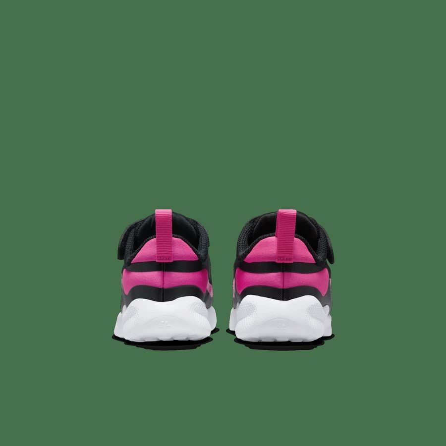Nike Revolution 7 Baby/Toddler Shoe BLACK/HYPER PINK-WHITE