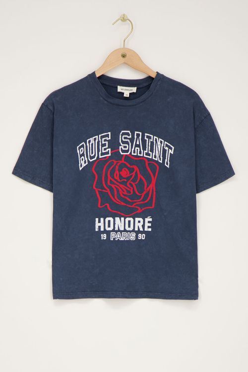 Donkerblauw T-shirt 