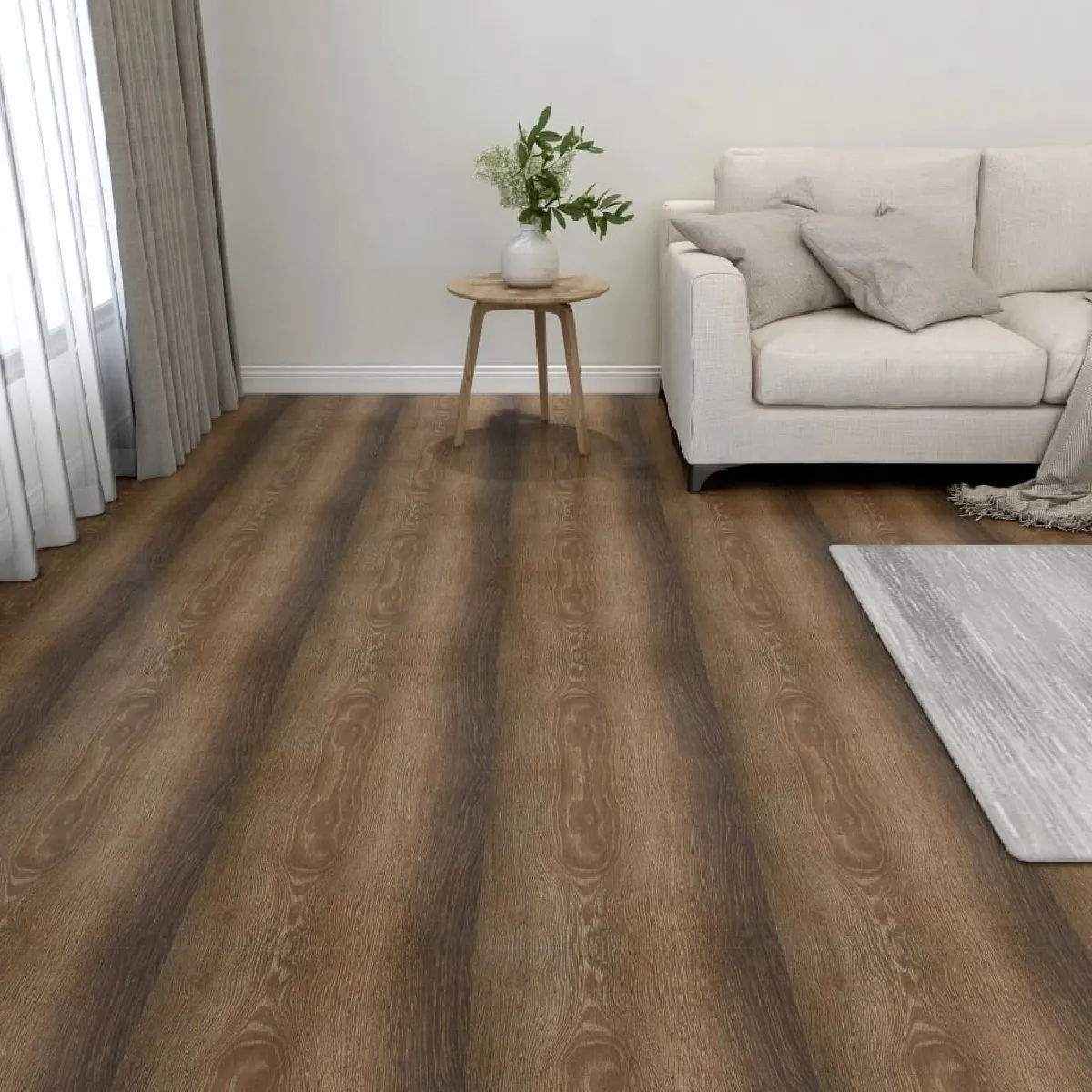 vidaXL - Dalles PVC autoadhésives marron