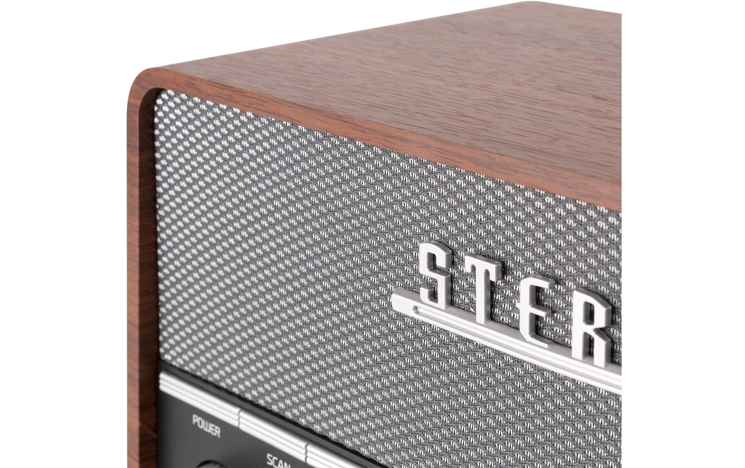 DAB+ Radio Corno GrauDigitalradio im Retro-Design mit Stereo-Lautsprechersystem und Senderspeicherung