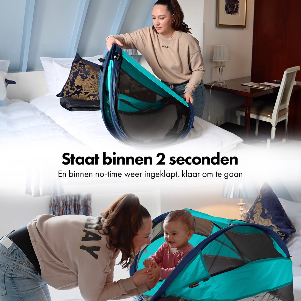 Deryan Baby Luxe Campingbedje - Ocean