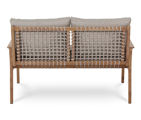 Lounge-Set mit Textilgeflecht