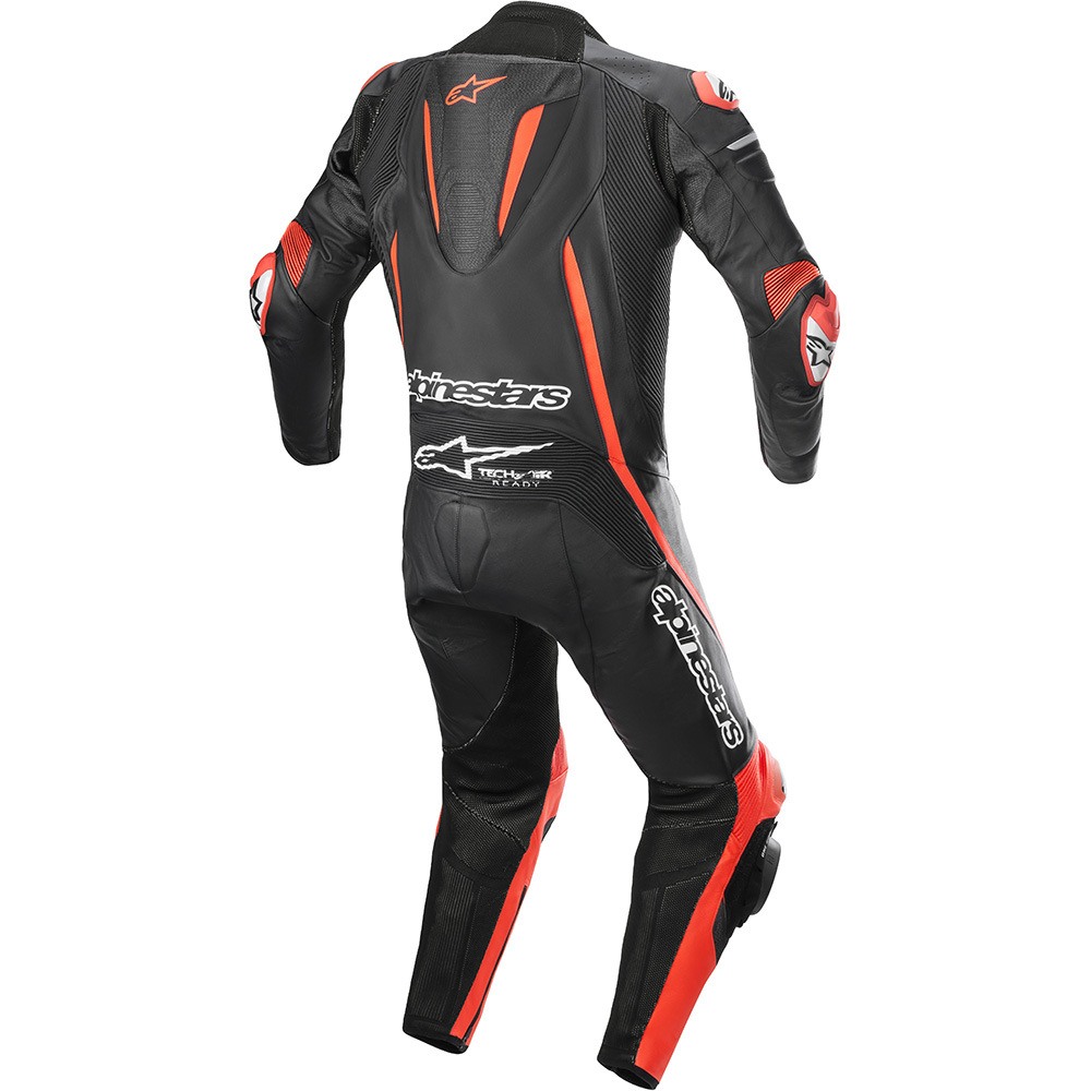 Alpinestars - Combinaison Fusion Noir / Rouge fluo