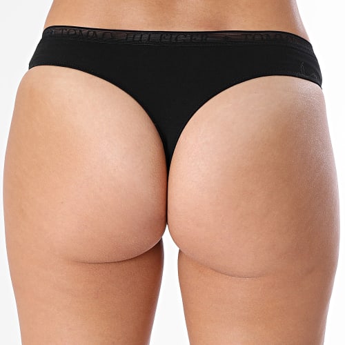 Lot De 3 Strings Femme 4890 Noir Blanc Beige