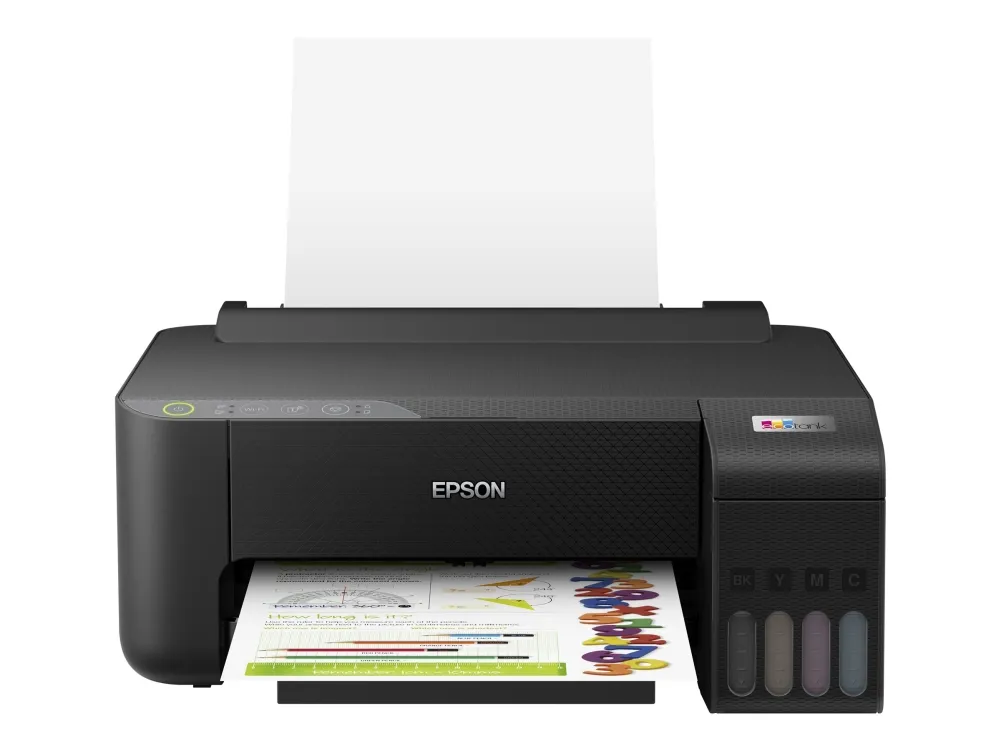 Epson EcoTank L1250 - Printer - farve - blækprinter - kan genopfyldes - A4 - 5760 x 1440 dpi - op til 10 spm (mono) / op til 5 spm (farve) - kapacitet: 100 ark - USB, Wi-Fi - sort