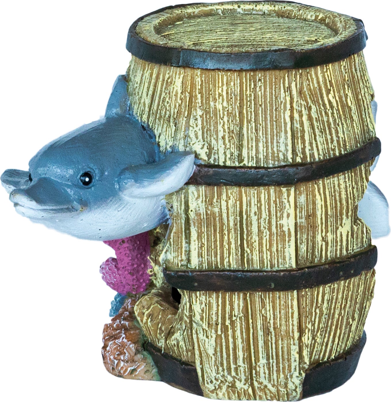 SuperFish aquarium decoratie vat met dolfijn 10 x 16 x 11 cm
