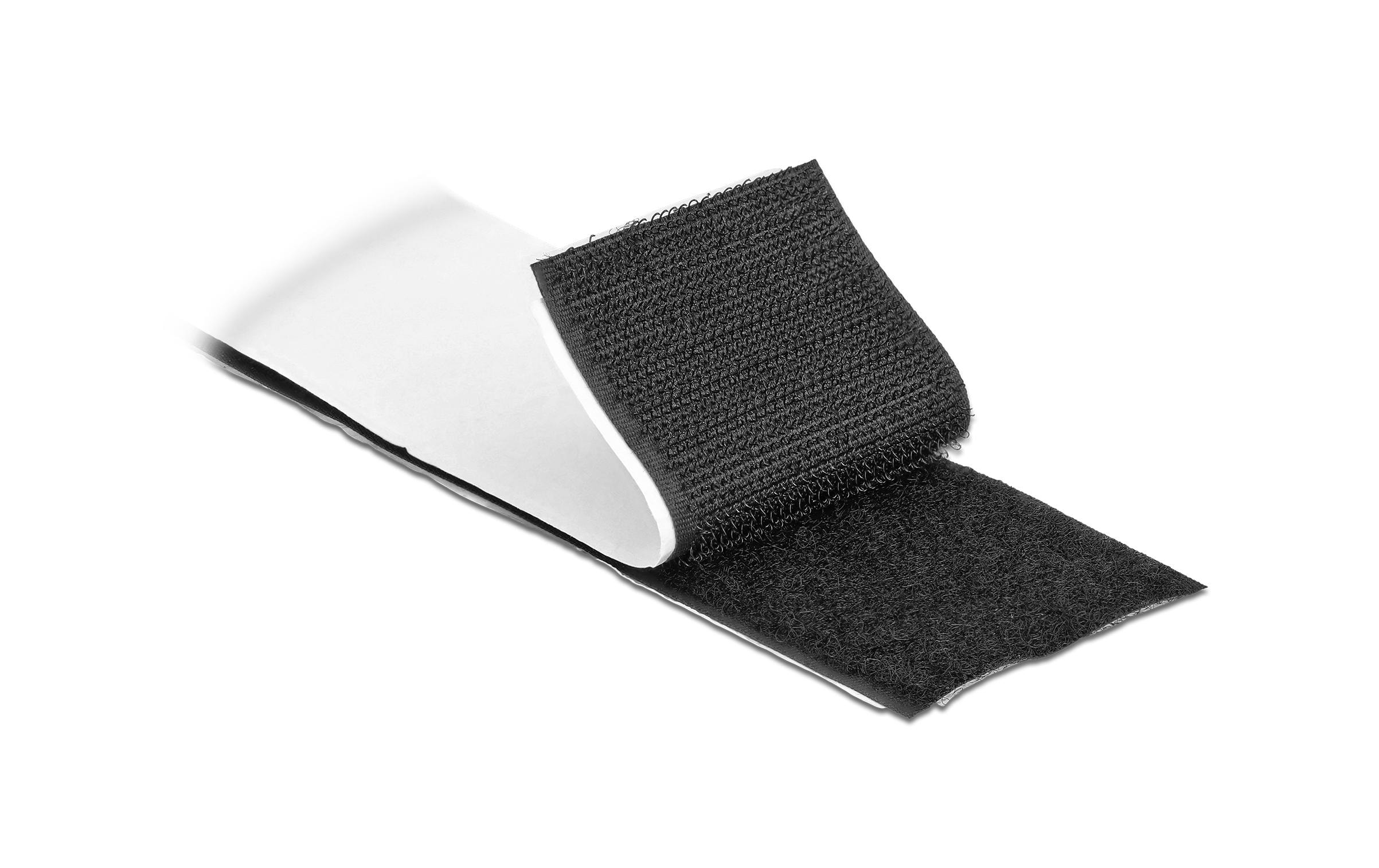 Klettband-Rolle 5m x 50 mm Haft und Flauschband SchwarzKlettband selbstklebend mit Haft- und Flauschband L 5 m x B 50 mm Schwarz
