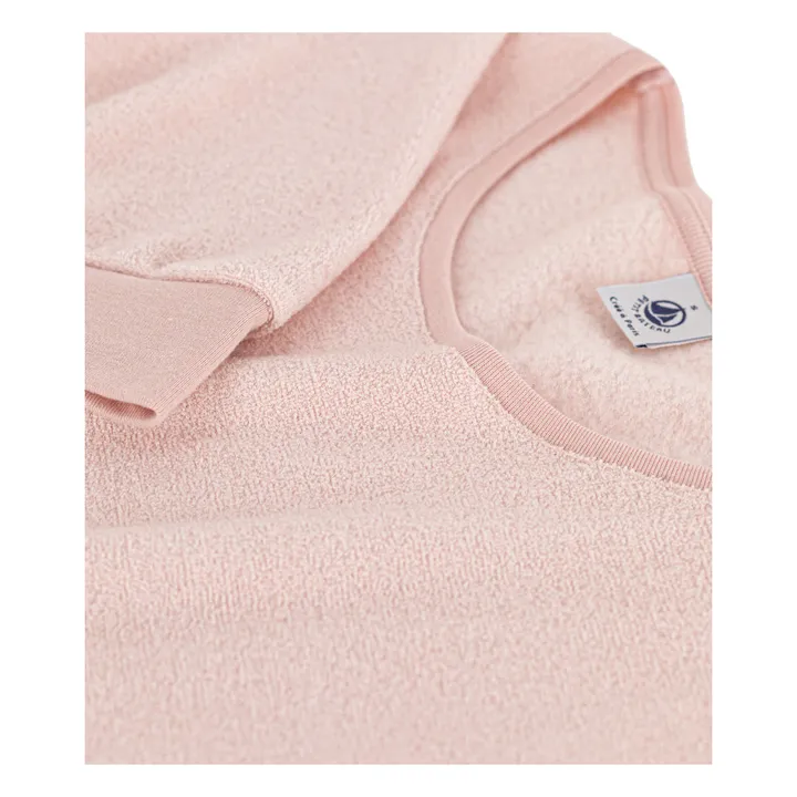 Petit Bateau Sweat + Pantalon Pyjama Eponge - Collection Femme  | Rose