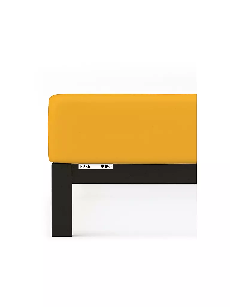 SCHLAFGUT Jersey Spannleintuch PURE 180x200cm Yellow Deep XL gelb