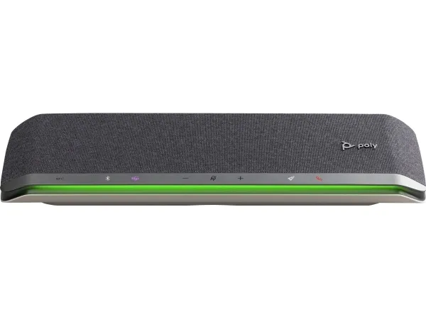 Poly Sync 60-M - Smart højttalertelefon - Bluetooth - kablet, trådløs - NFC - USB-A, USB-C - sølv - Certified for Microsoft Teams, Zoom Certified